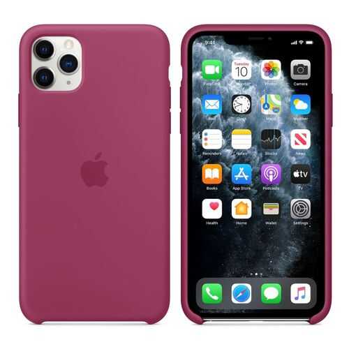 Чехол Silicone Case для Apple iPhone 11 Pro Max Pomegranate (MX052FE/A) в Аврора