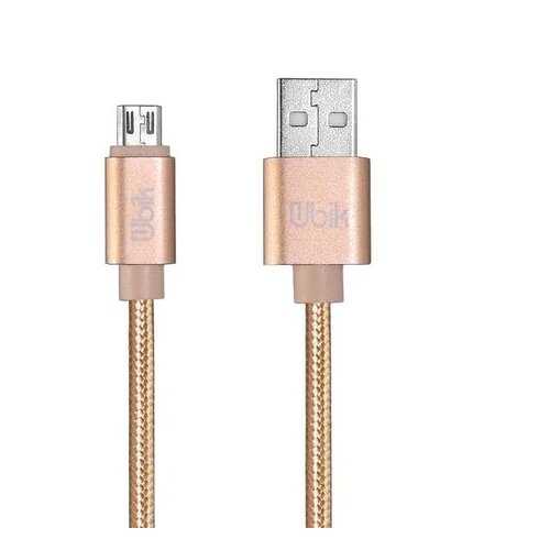 Кабель Ubik USB - microUSB (UM09) 1m 3A Gold в Аврора