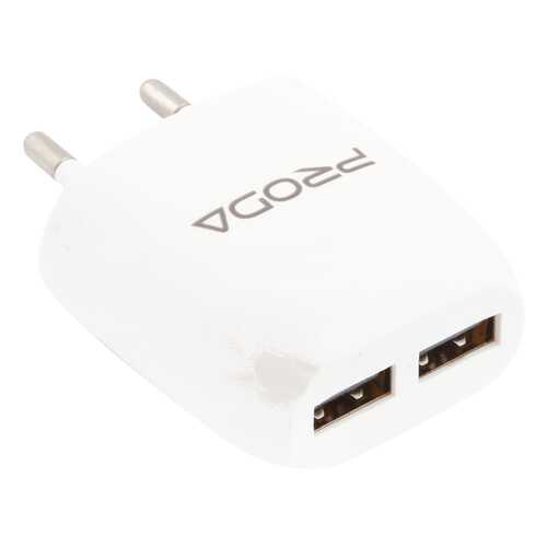 Сетевое зарядное устройство PRODA Wall Charger RP-U21 2 USB 2,1А White в Аврора