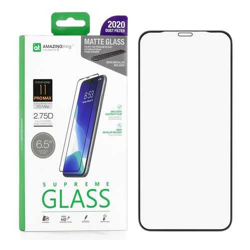 Защитное стекло AMAZINGthing Full Glue Anti-Glare Black 0.33mm для Apple iPhone XS Max в Аврора