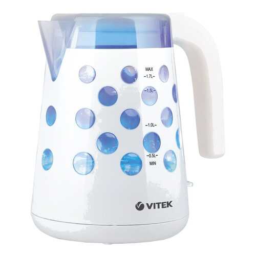 Чайник электрический Vitek VT-7048 W White/Blue в Аврора