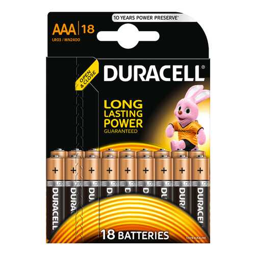 Батарейка Duracell LR03-18BL 18 шт в Аврора