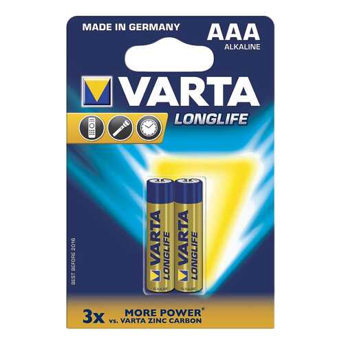 Батарейка Varta Longlife LR03-2BL 2 шт в Аврора