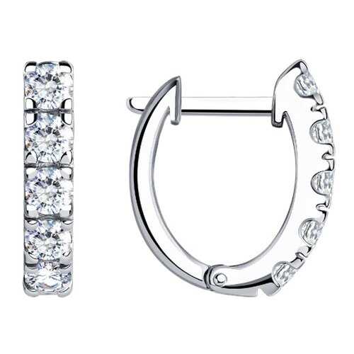 Серьги SOKOLOV из серебра со Swarovski Zirconia 89020051 в Аврора