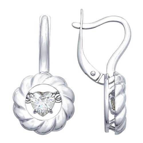 Серьги SOKOLOV из серебра со Swarovski Zirconia 89020091 в Аврора